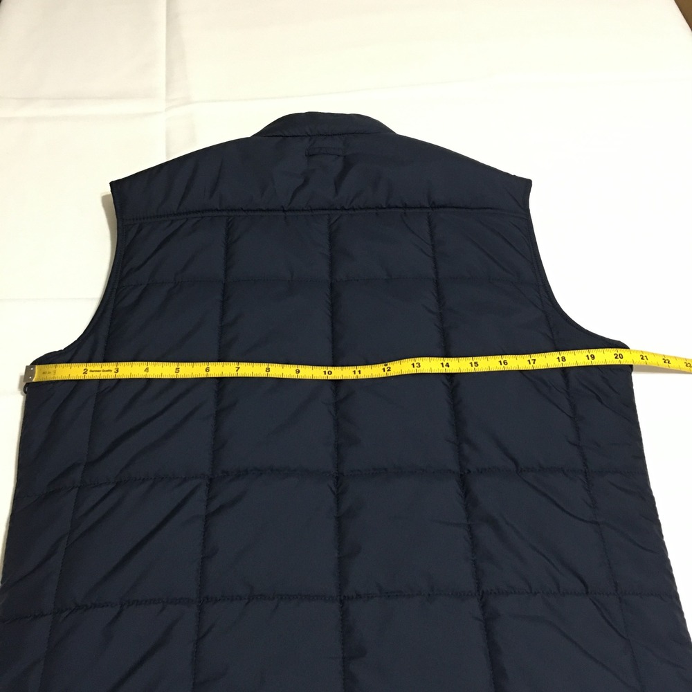 Banana Republic Puffer Vest Men Small Navy Blue Quilted Modular System - Picture 8 of 9
